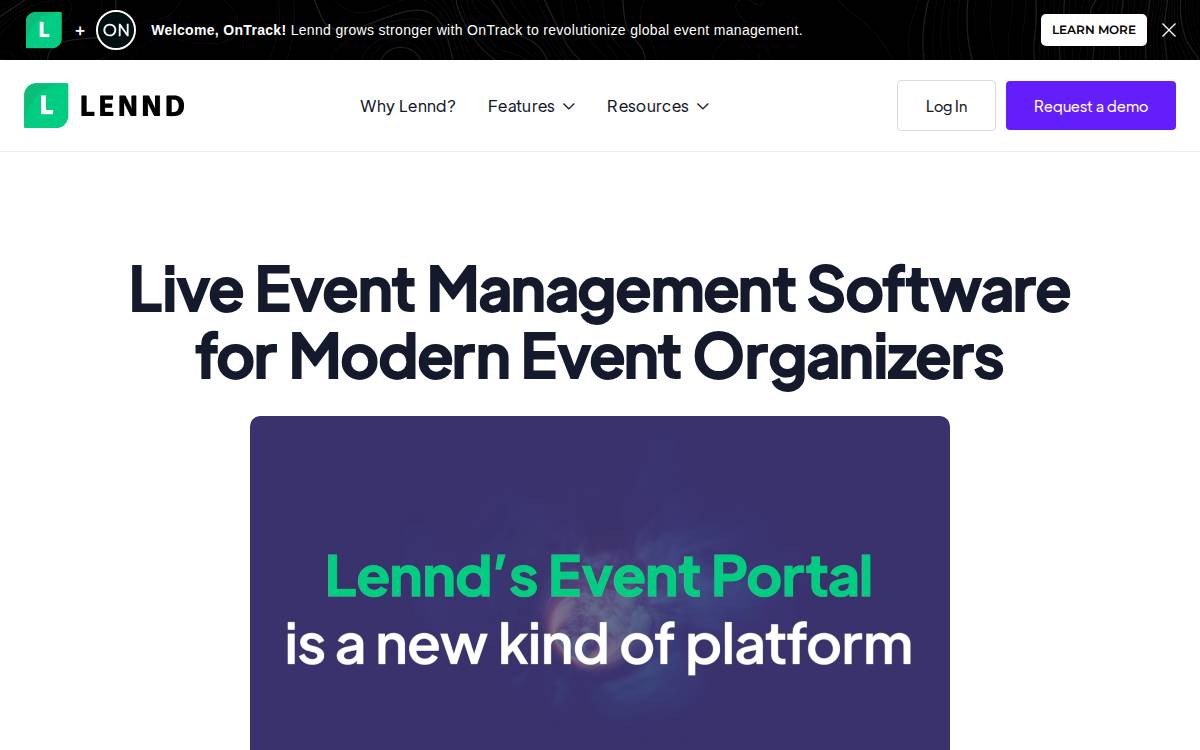 Lennd website preview