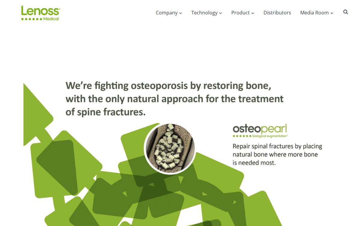 Lenoss Medical website preview