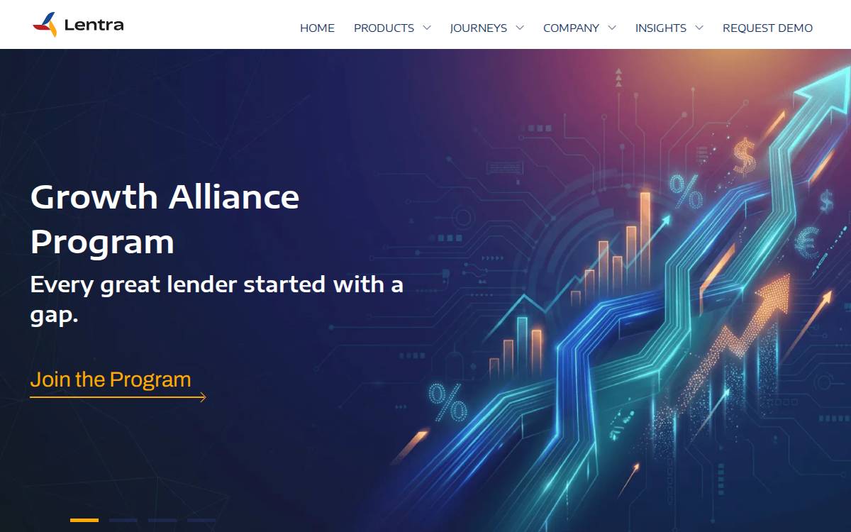 Lentra website preview