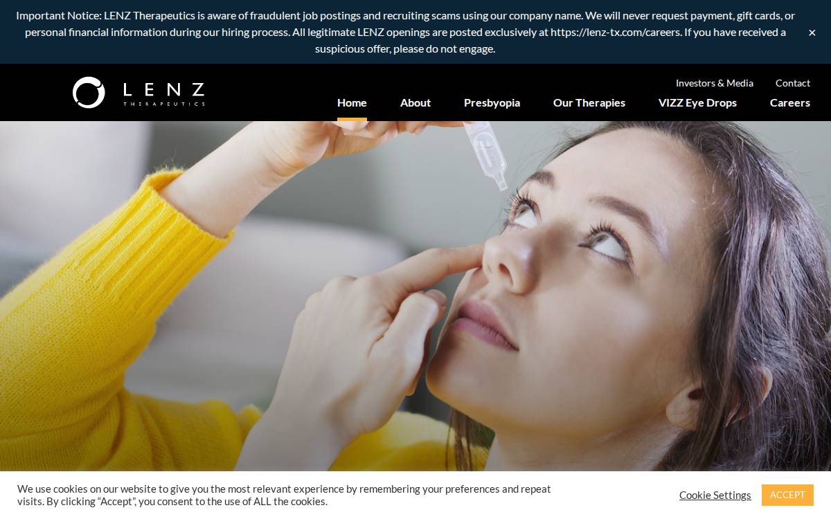 Lenz website preview