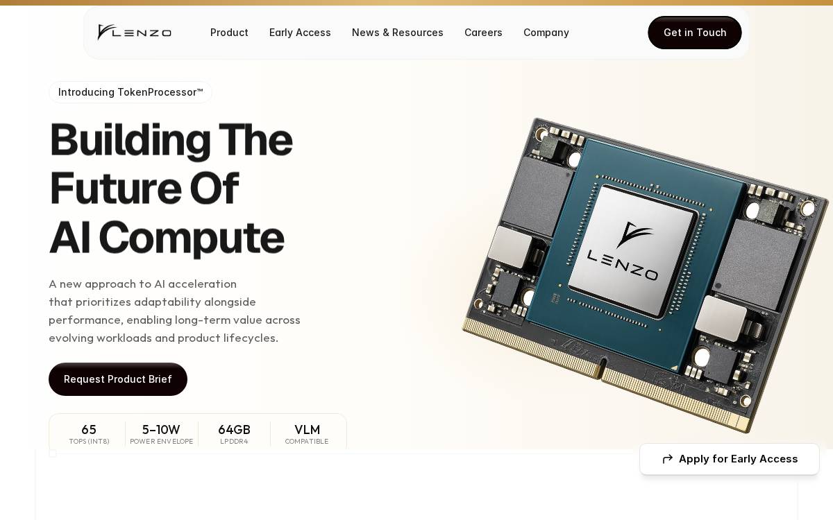 LENZO website preview