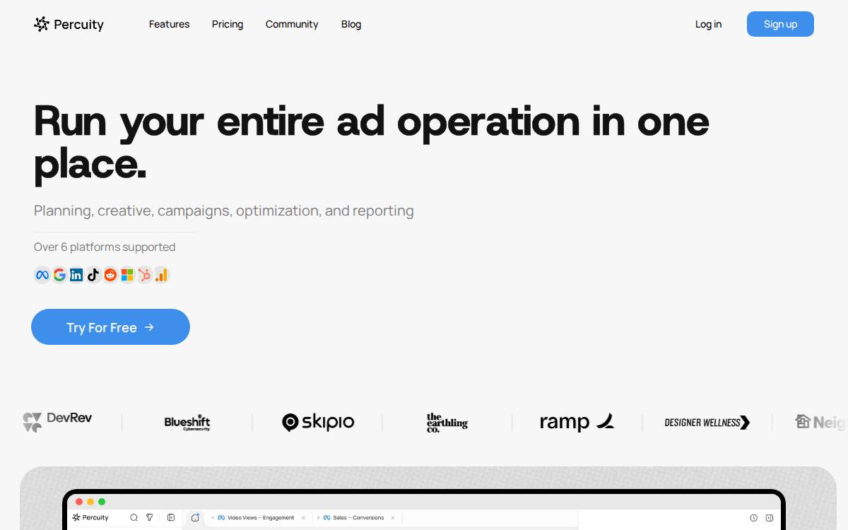 Leoads website preview