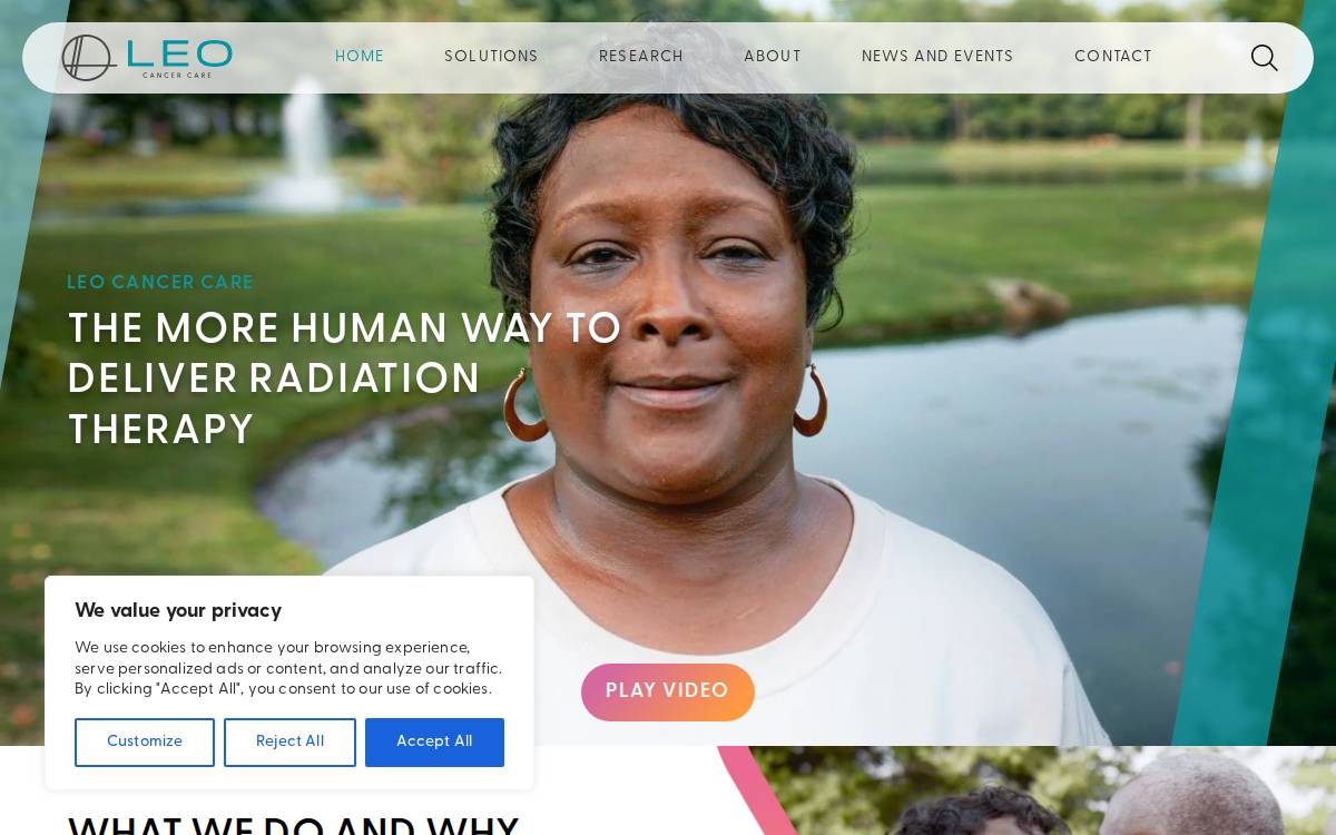Leo Cancer Care website preview