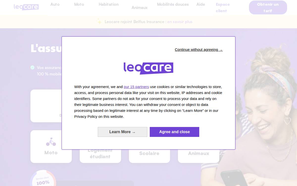 Leocare website preview