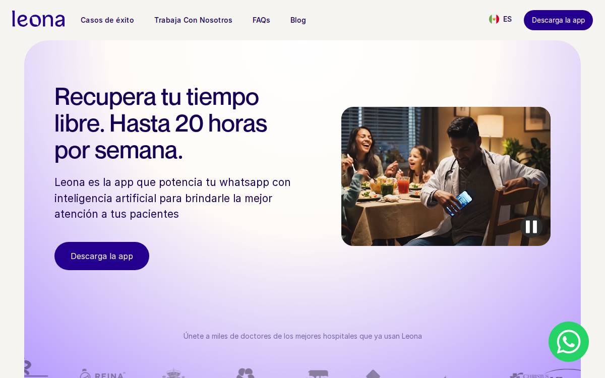Leona Health website preview