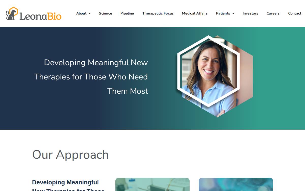 LeonaBio website preview