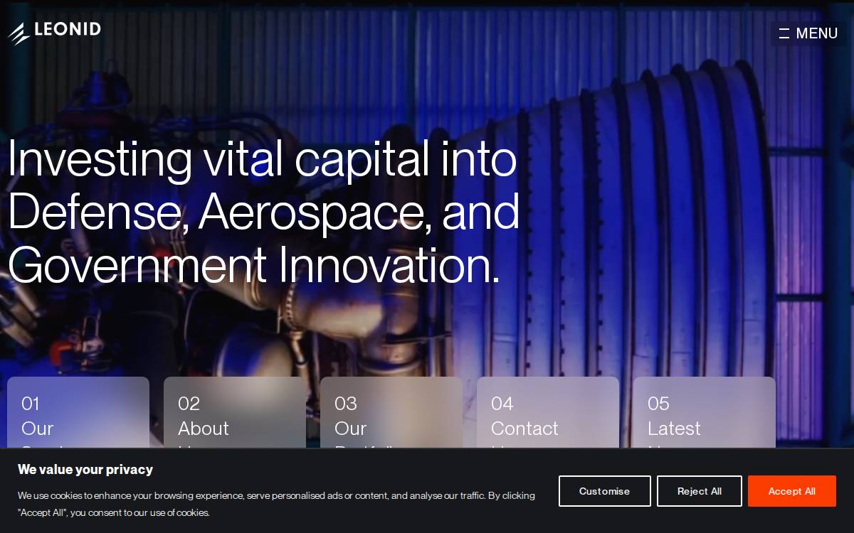 Leonid Finance website preview