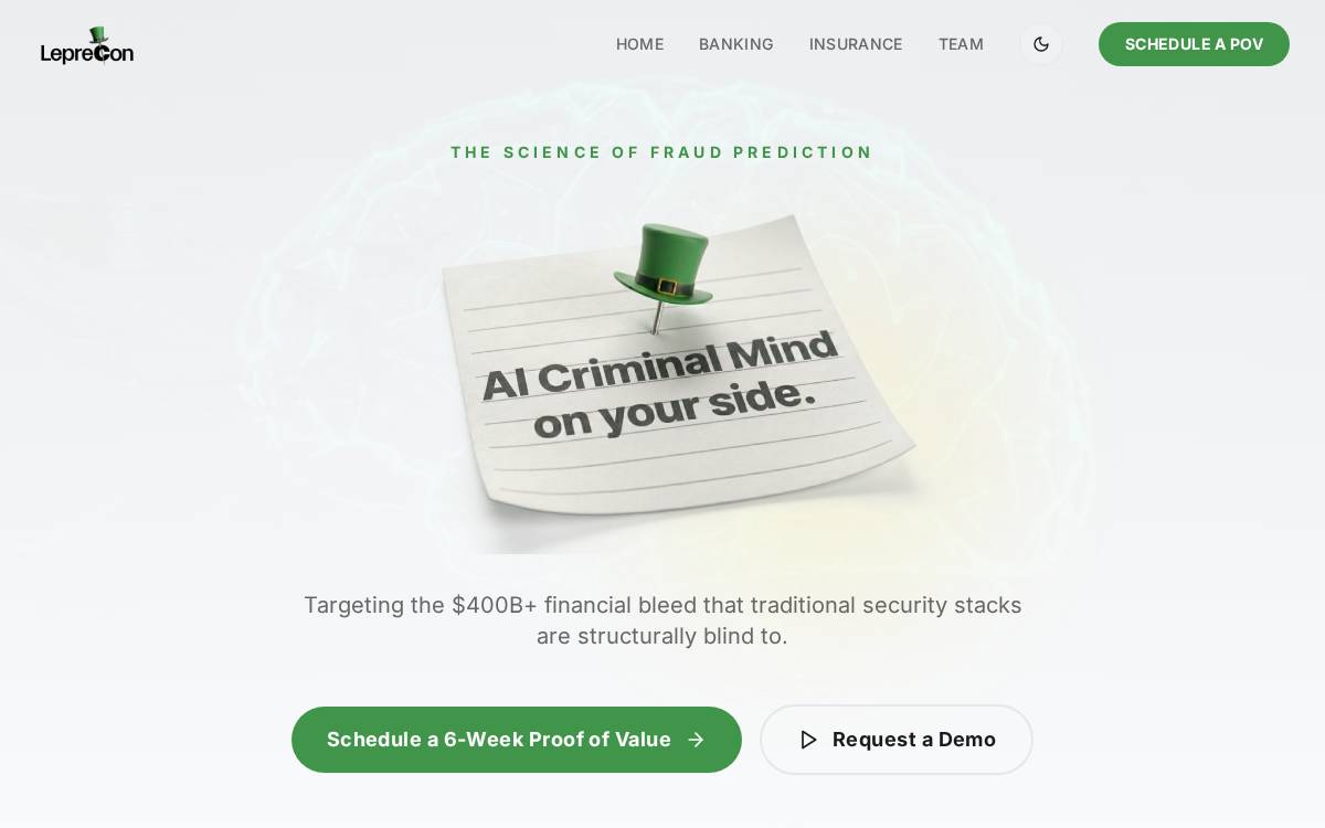 Leprecon website preview
