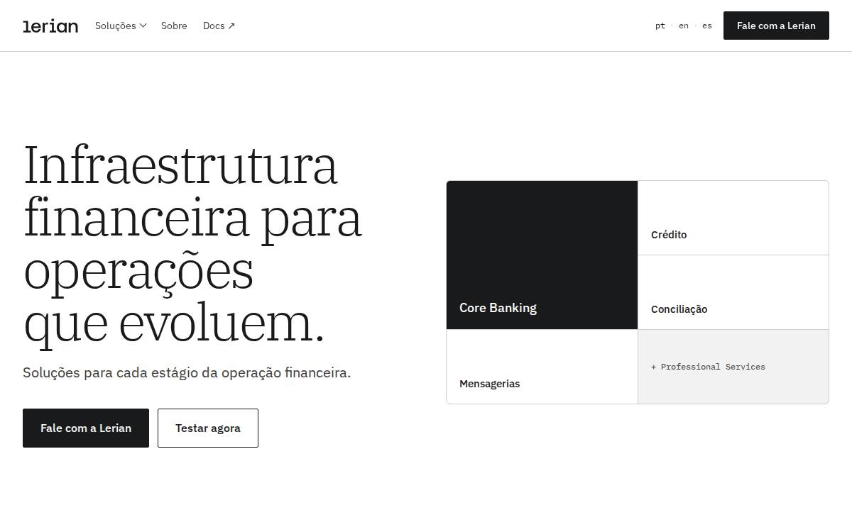 Lerian website preview