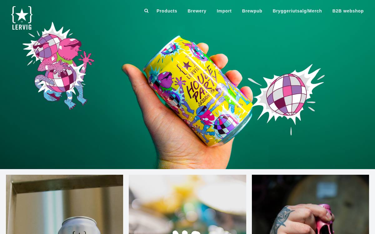 Lervig website preview