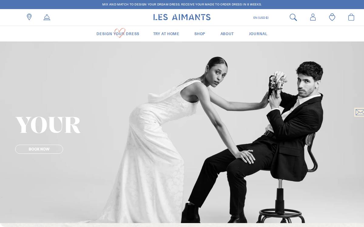 Les Aimants website preview