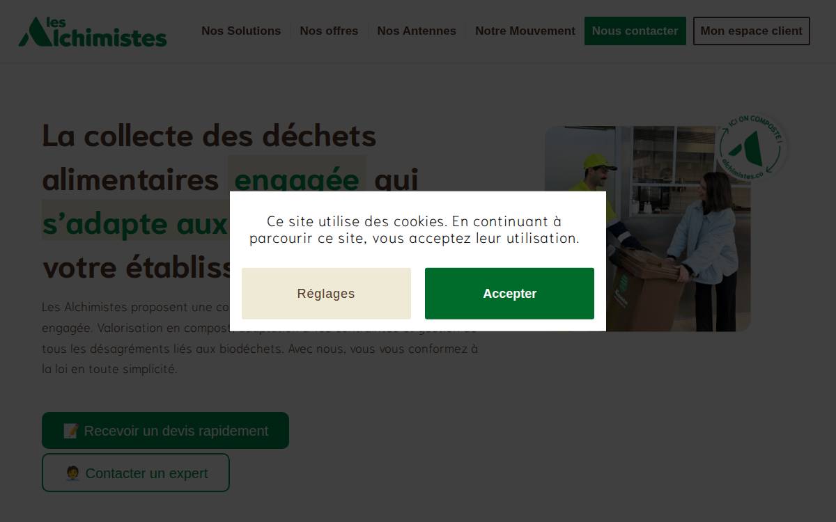 Les Alchimistes Côte d’Azur website preview
