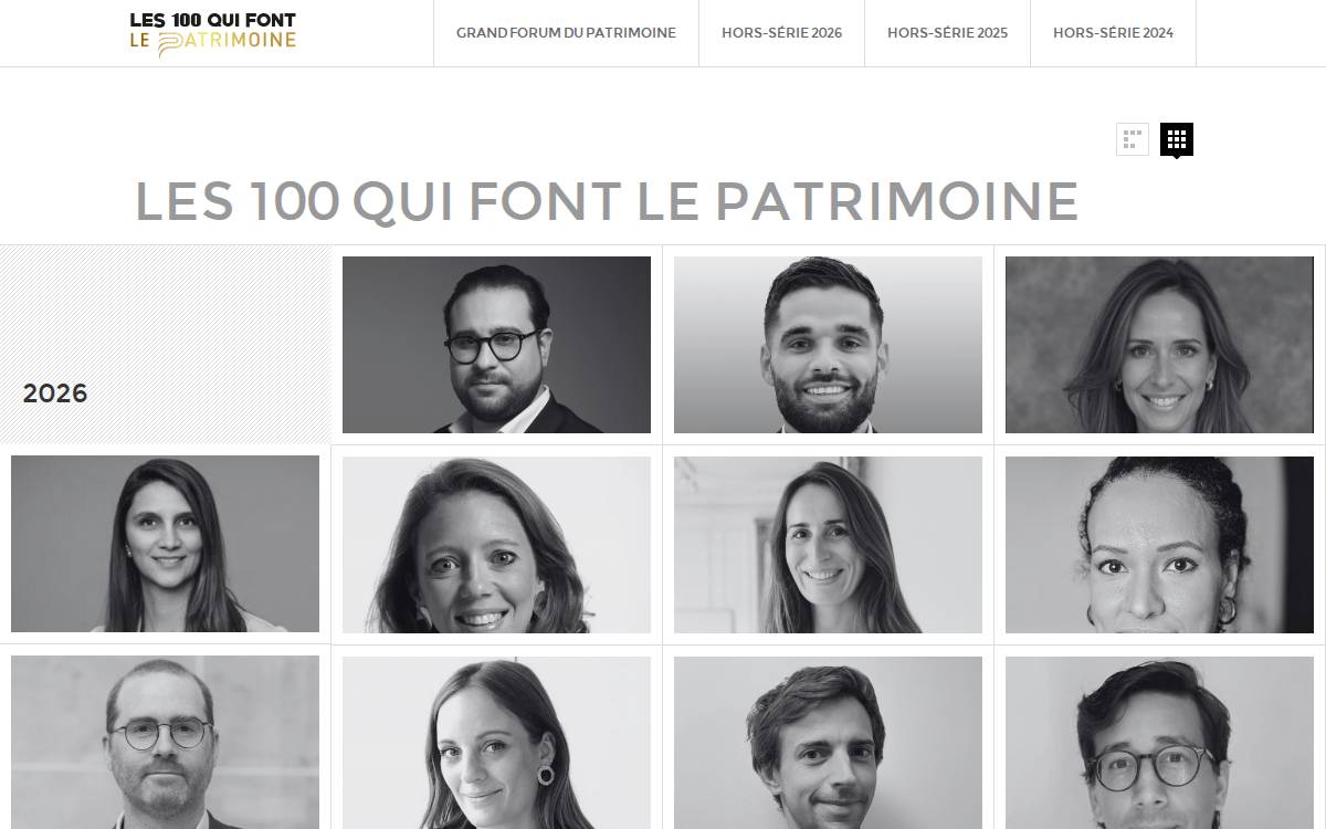 Les100Quifontlepatrimoine website preview