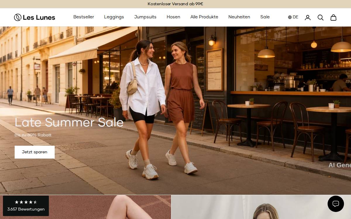 Leslunes website preview