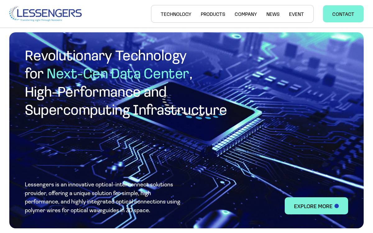 Lessengers website preview