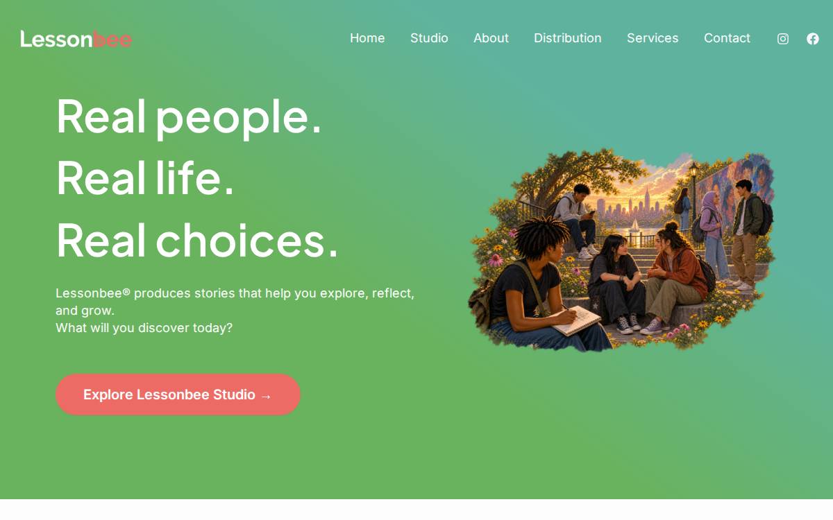 Lessonbee website preview