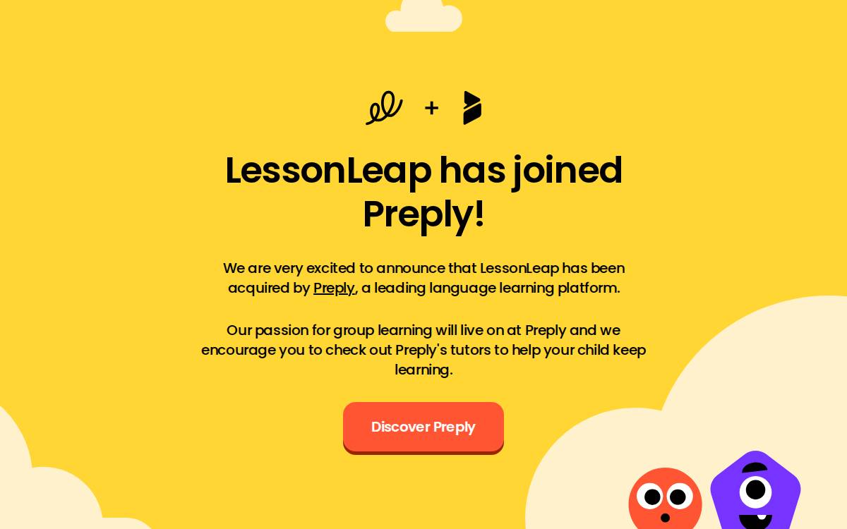 Lessonleap website preview