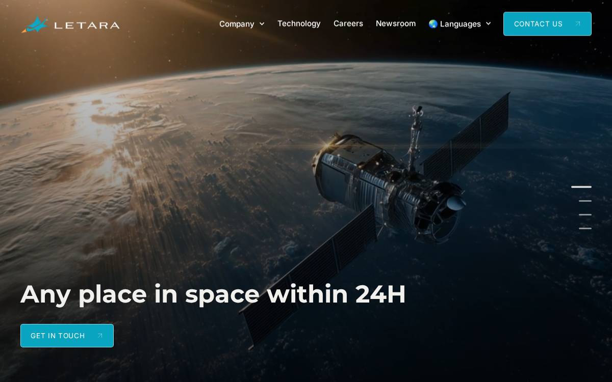 Letara website preview