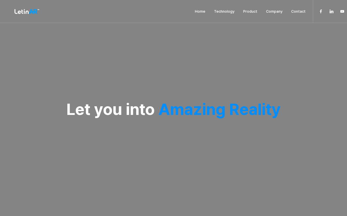 LetinAR website preview