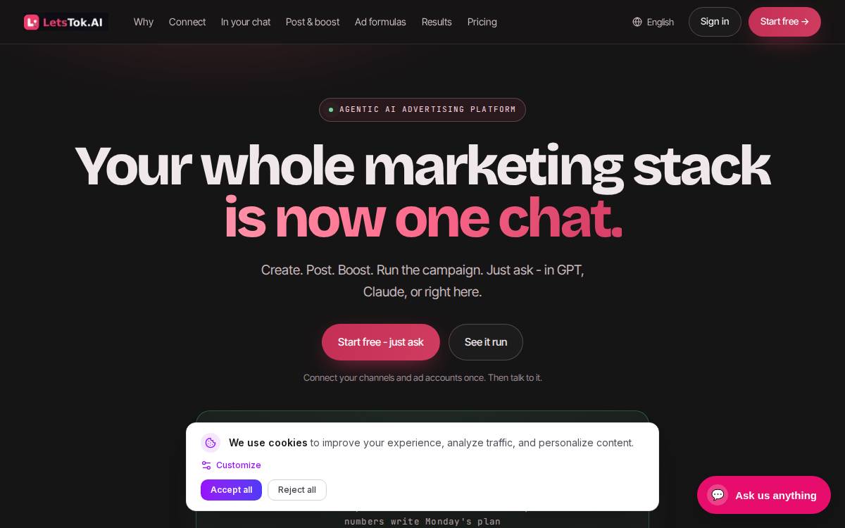 Letstok website preview