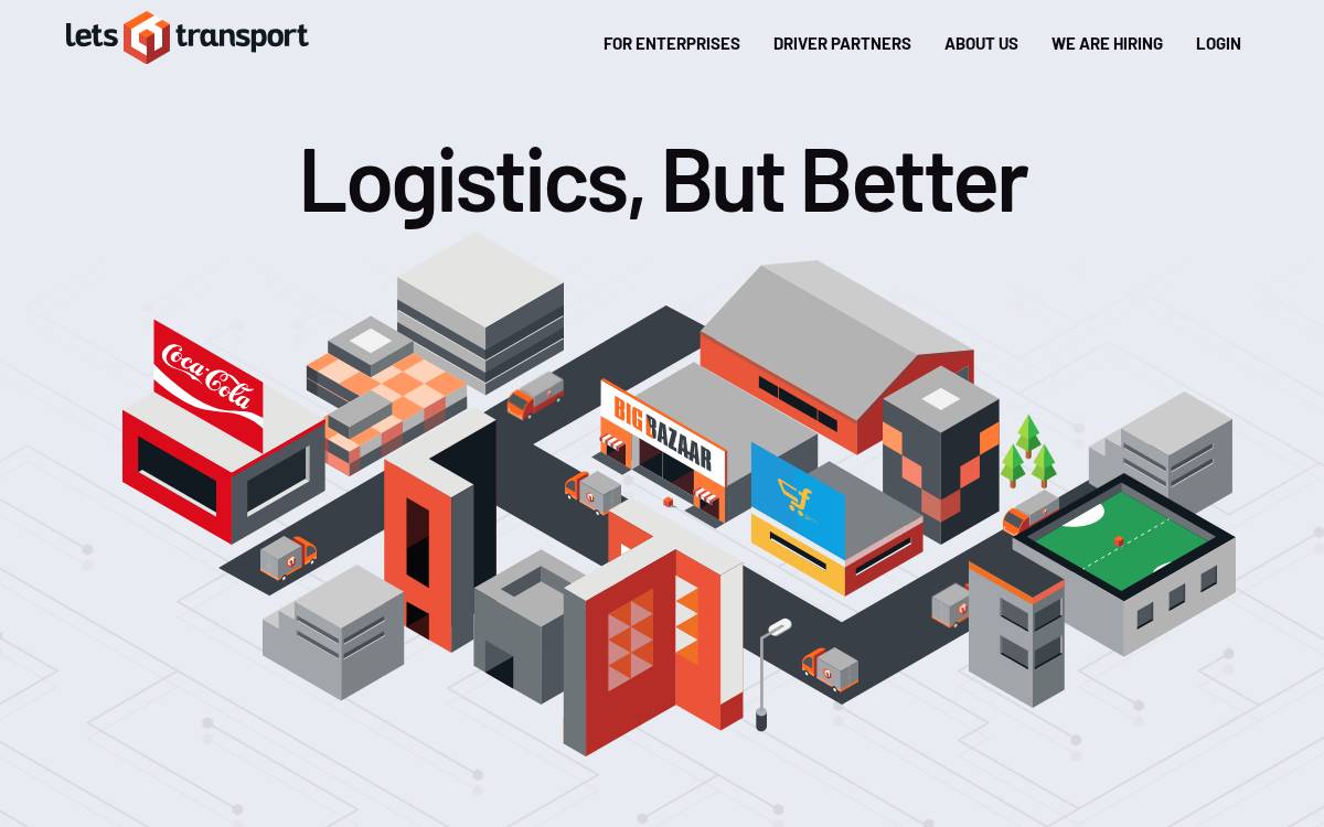 LetsTransport website preview
