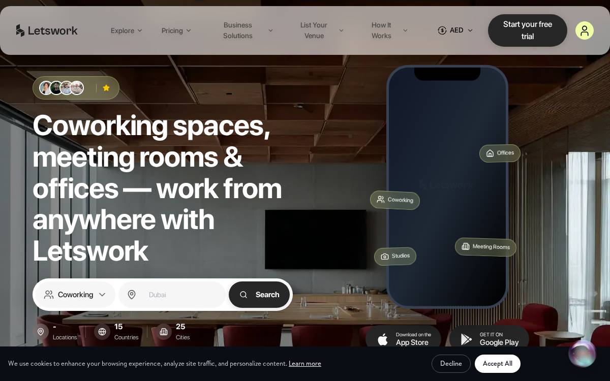 Letswork website preview