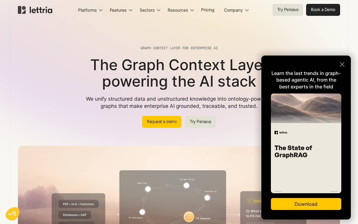Lettria website preview