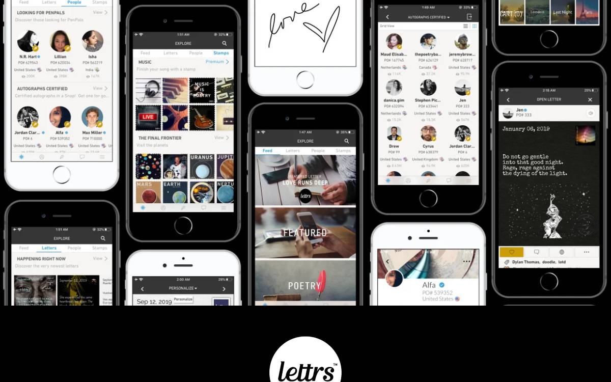 Lettrs website preview