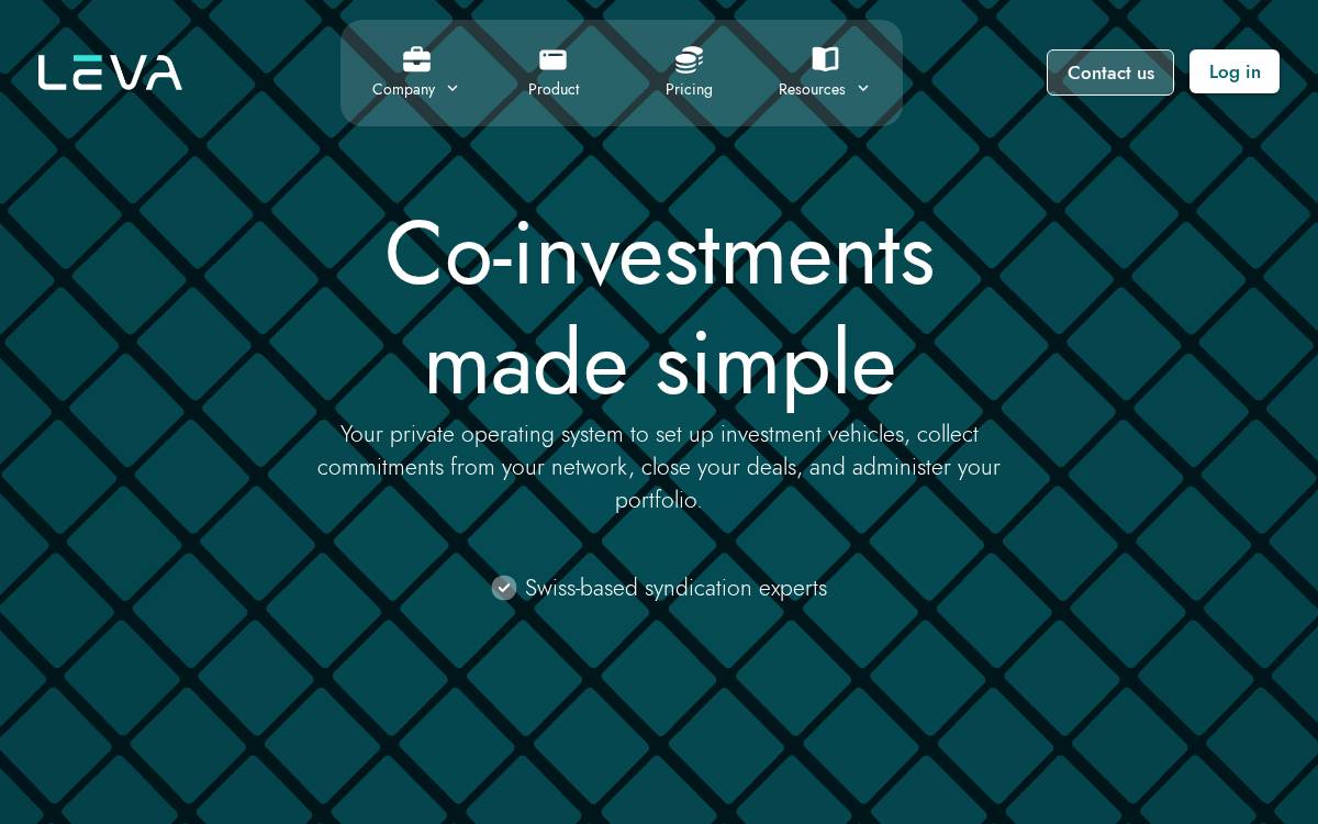 Leva website preview