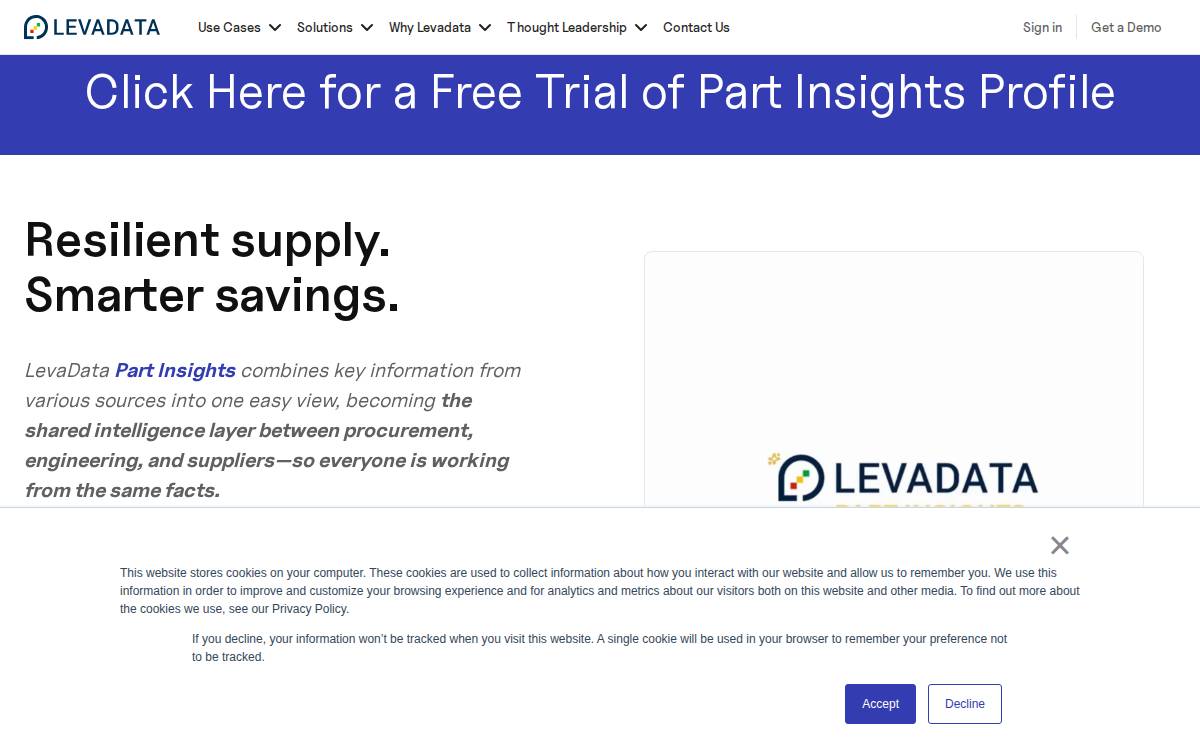 LevaData website preview