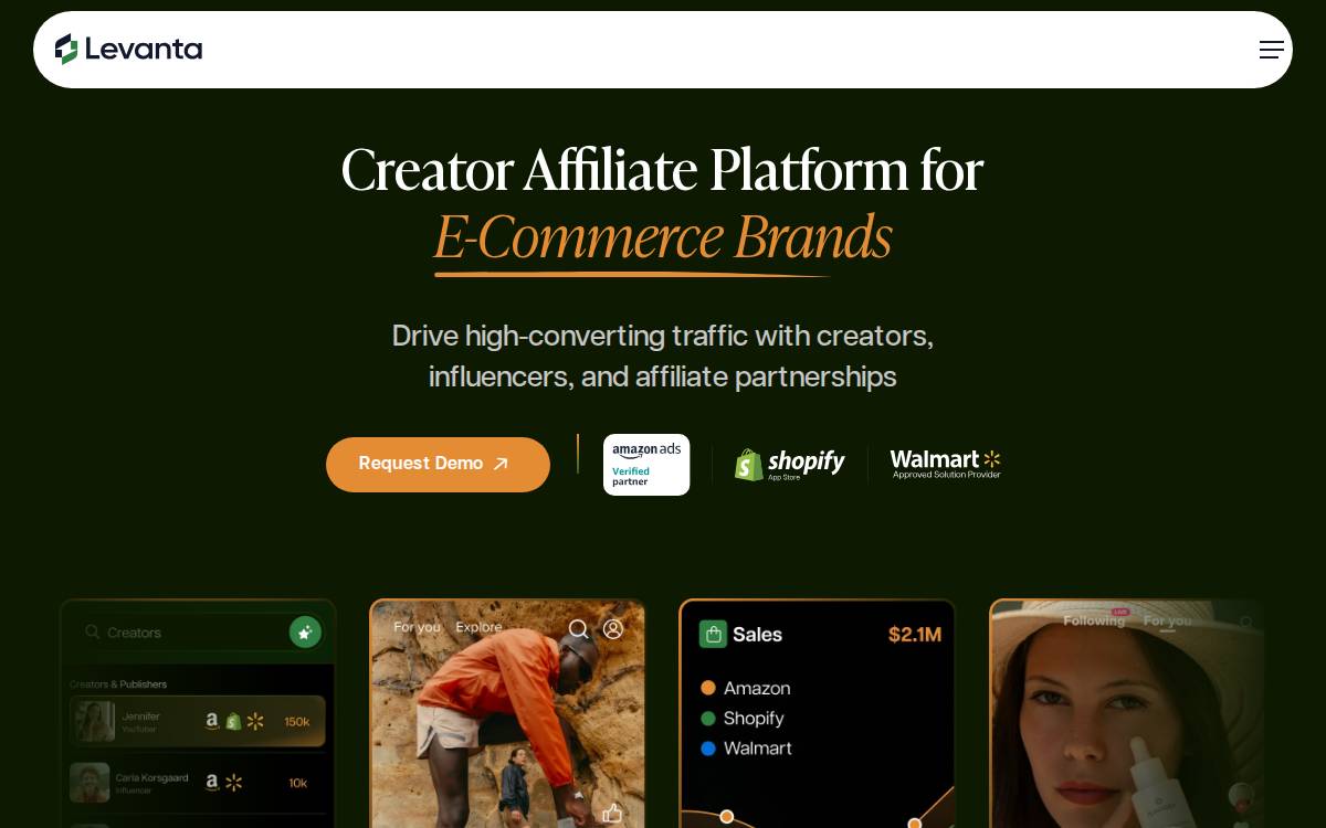 Levanta website preview