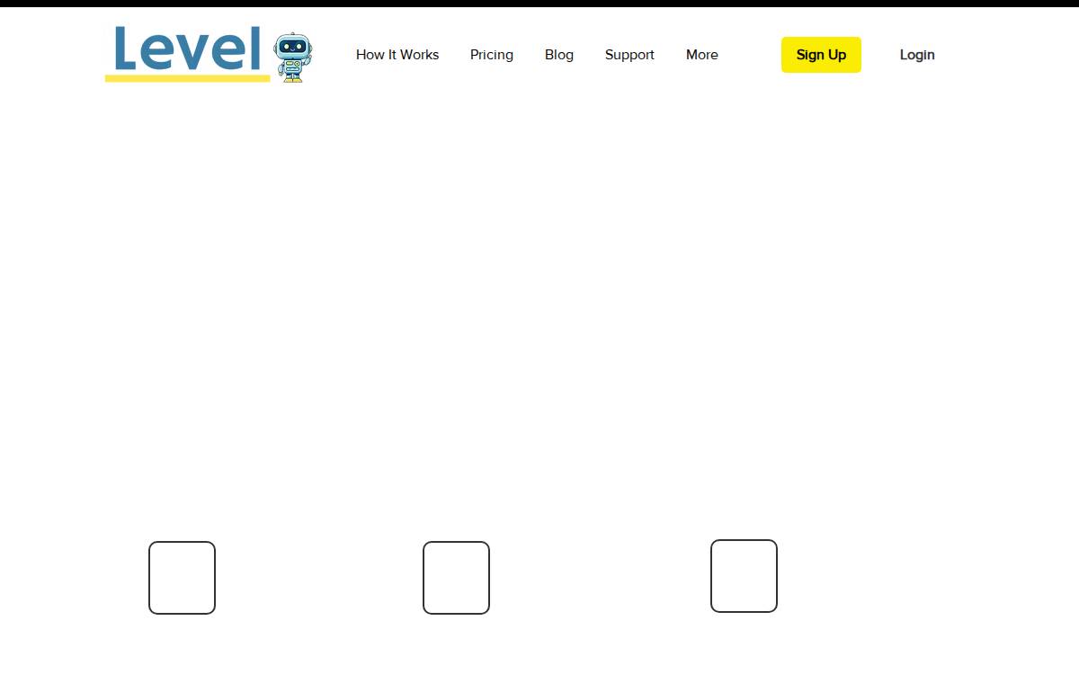 Level Software Inc. website preview