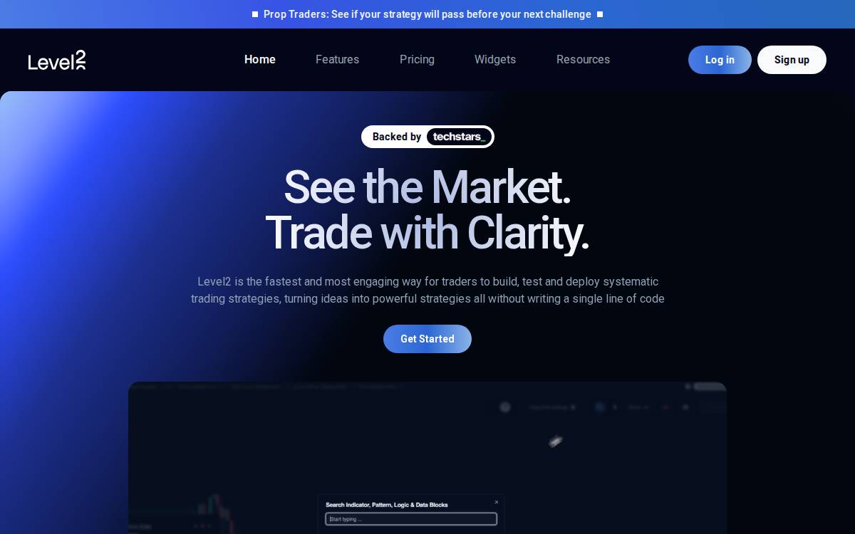 Level2 website preview