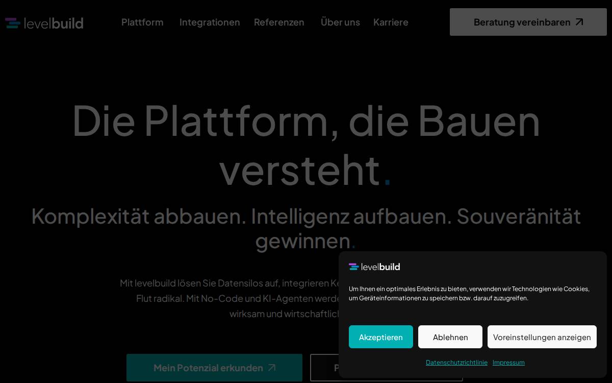Levelbuild website preview