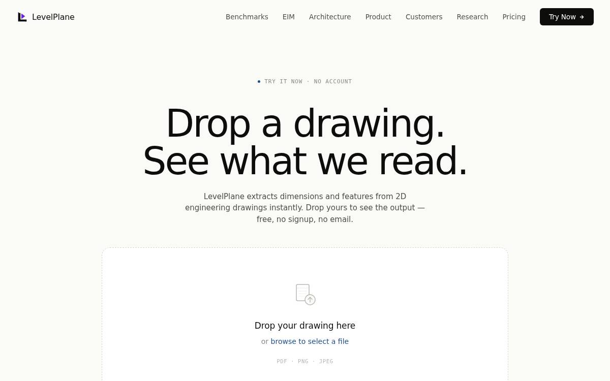 LevelPlane website preview