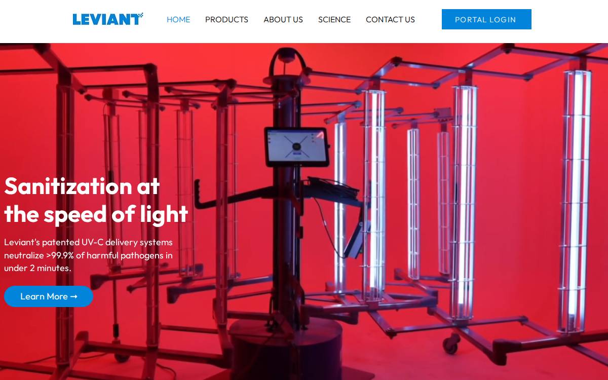 Leviant website preview