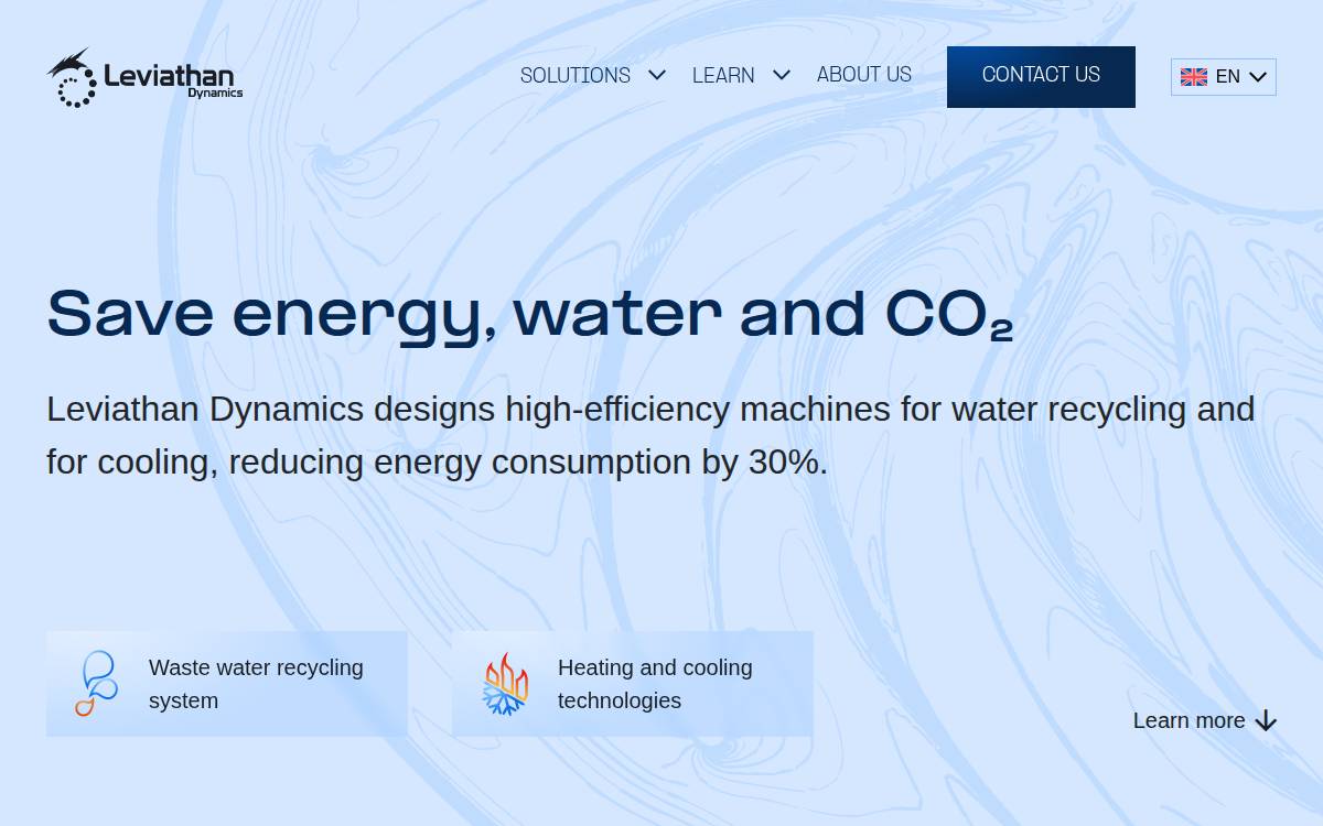 Leviathan Dynamics website preview