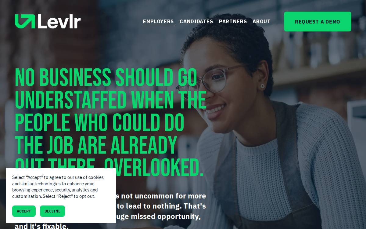 Levlr website preview