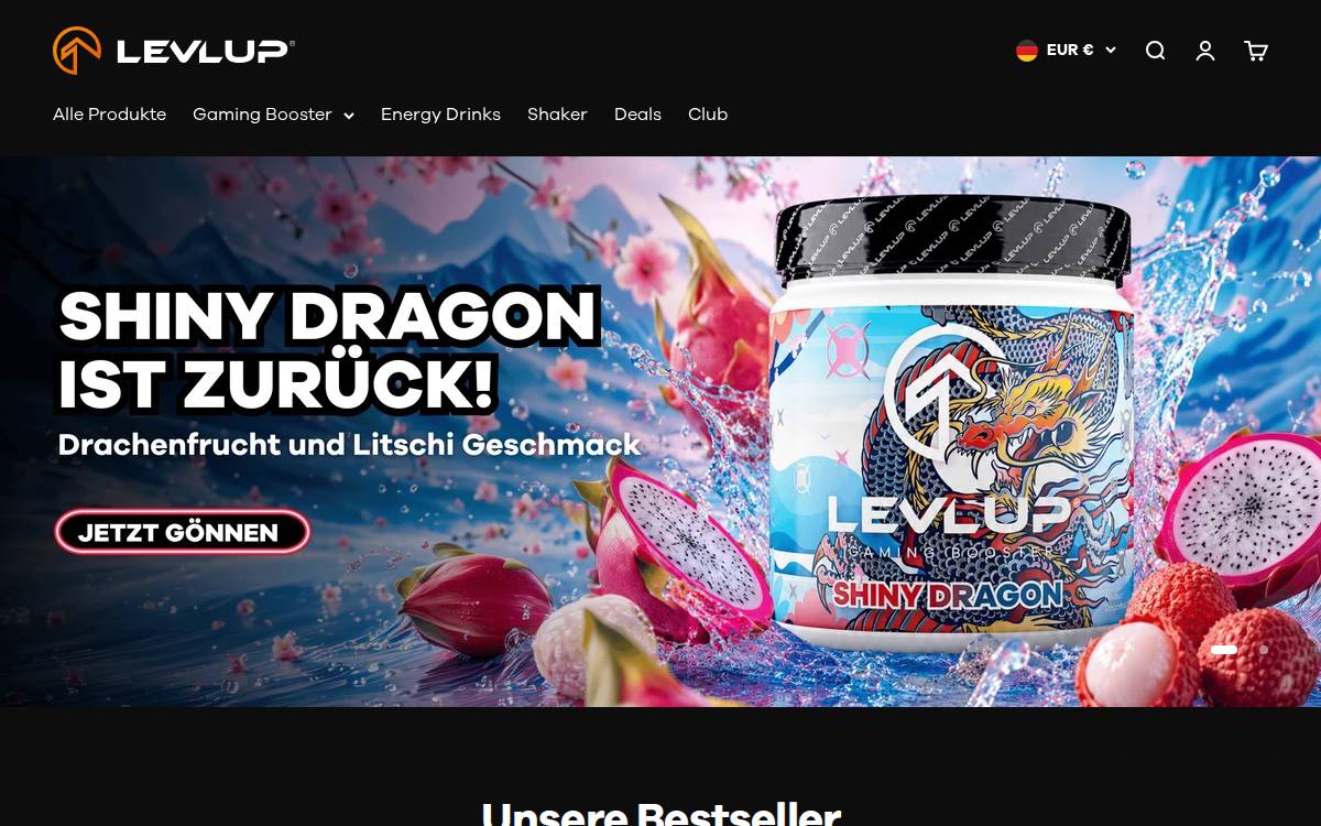 Levlup website preview
