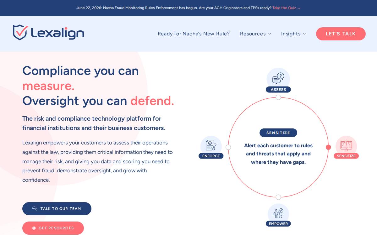 Lexalign website preview