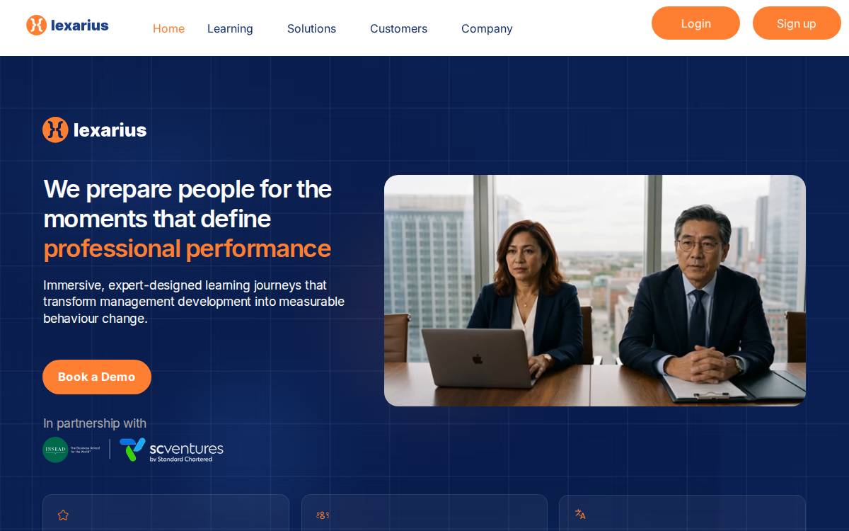 Lexarius website preview