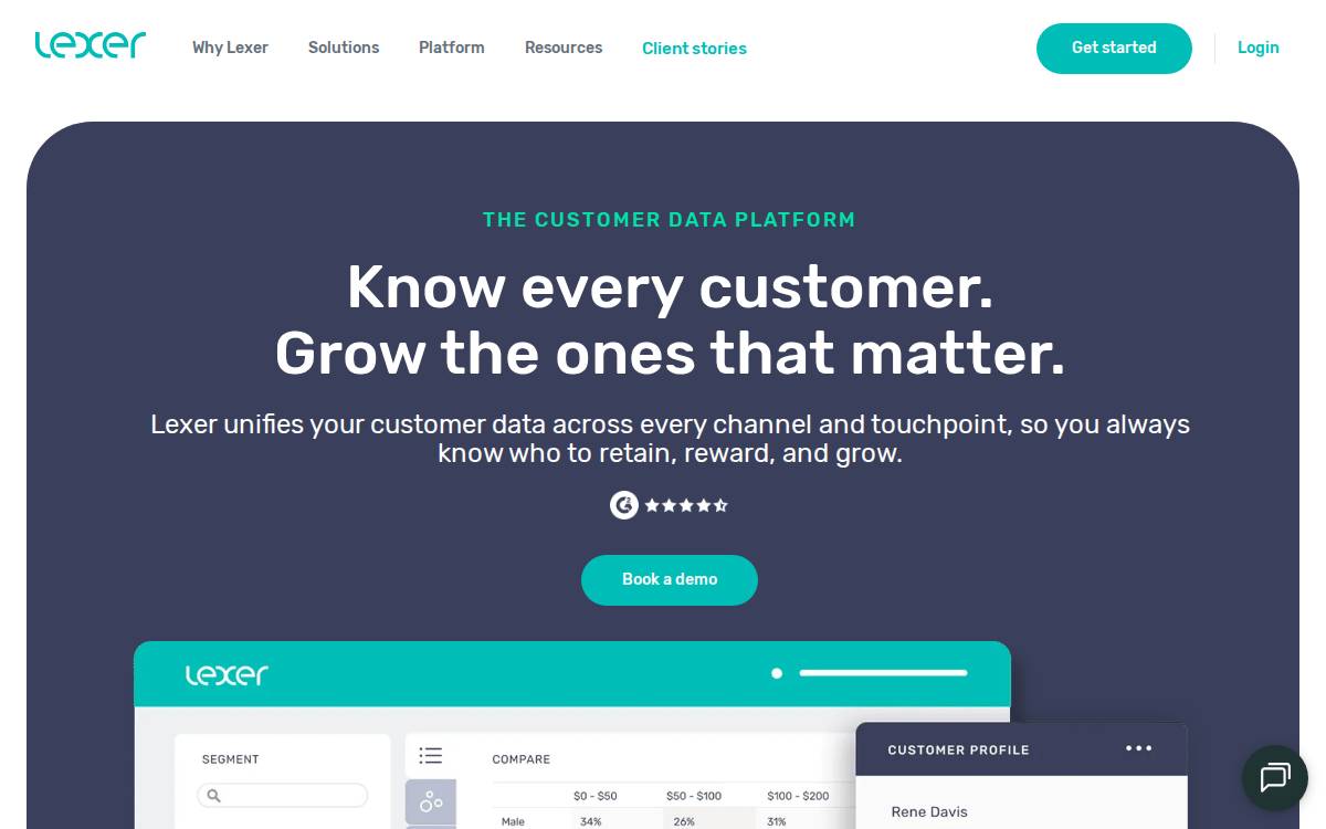 Lexer website preview