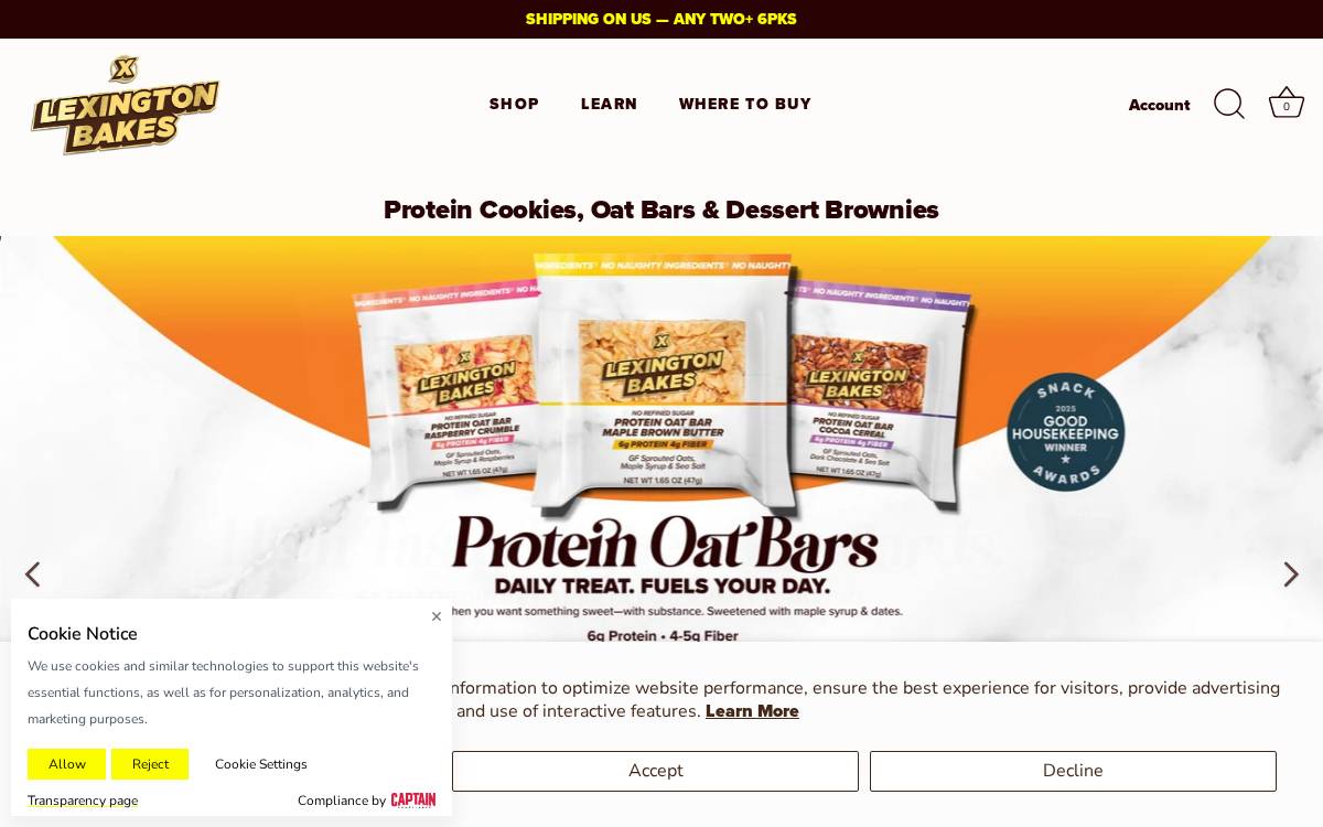 Lexingtonbakes website preview