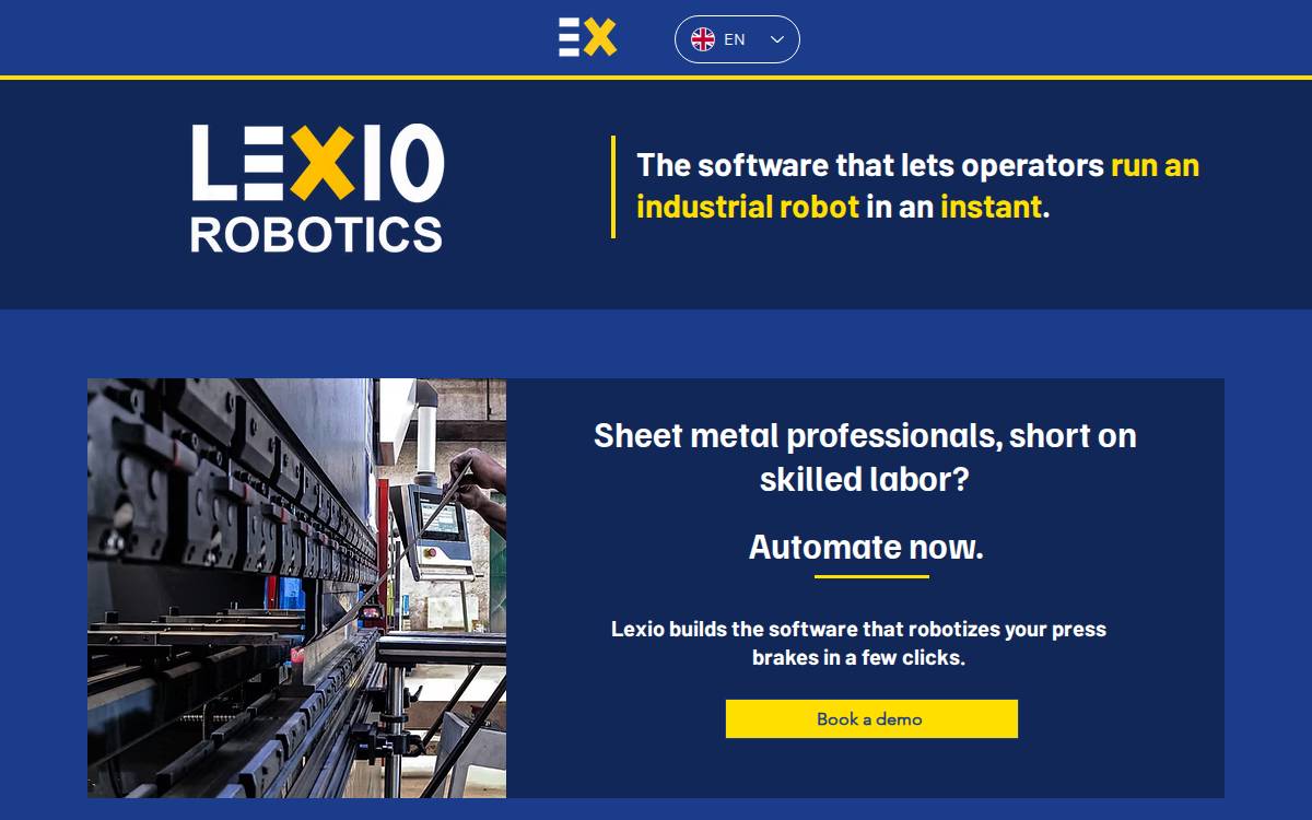 Lexio Robotics website preview