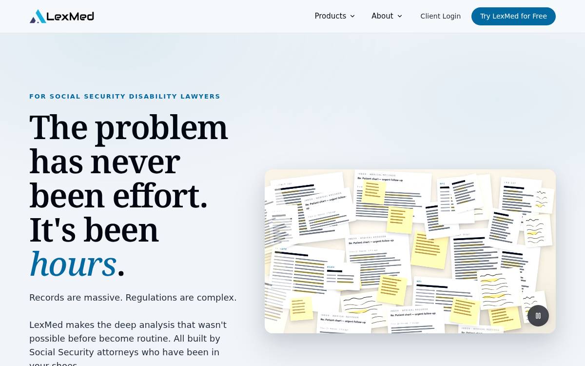 Lexmed website preview