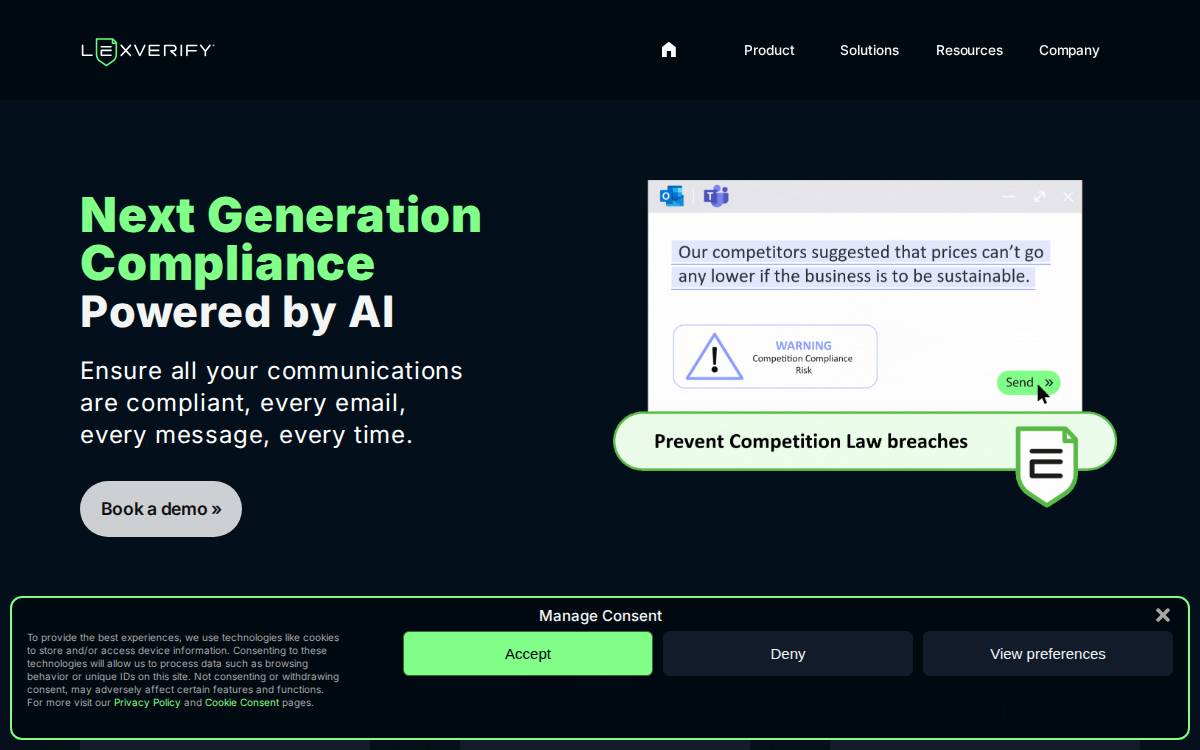 Lexverify Seed website preview