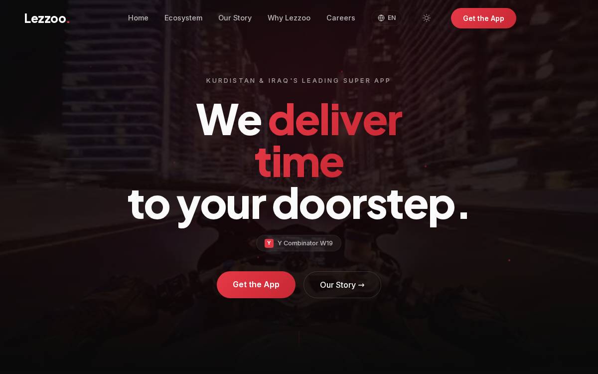 Lezzoo website preview