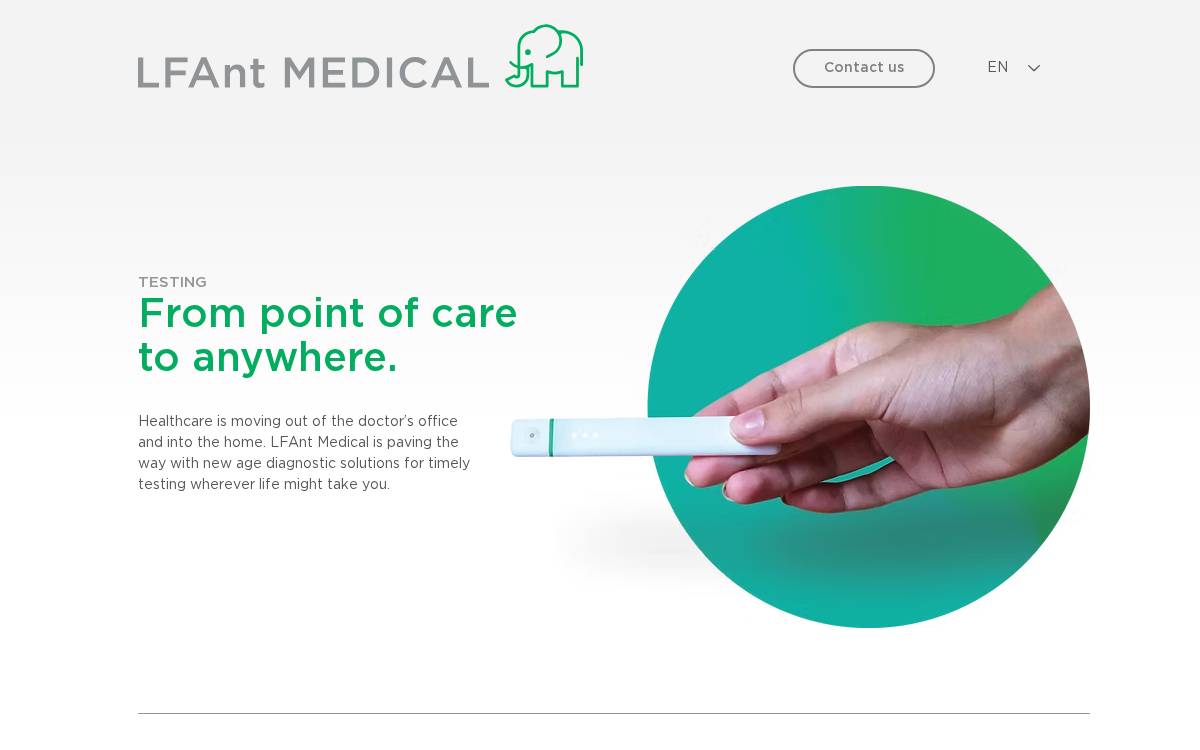 LFAnt Medical website preview