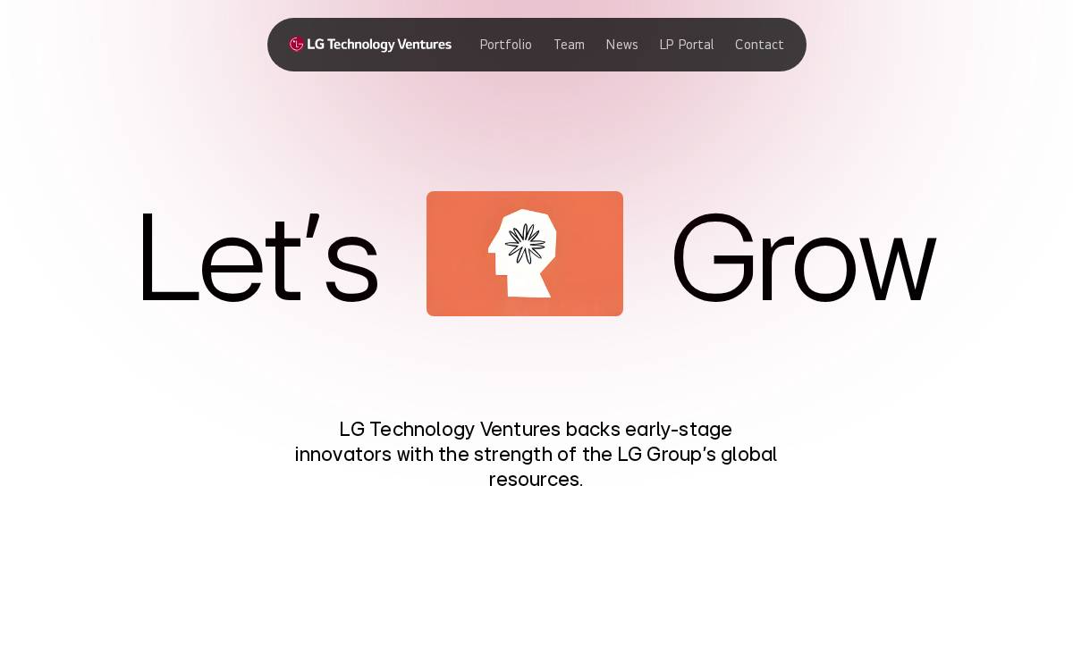 LG Tech Ventures website preview