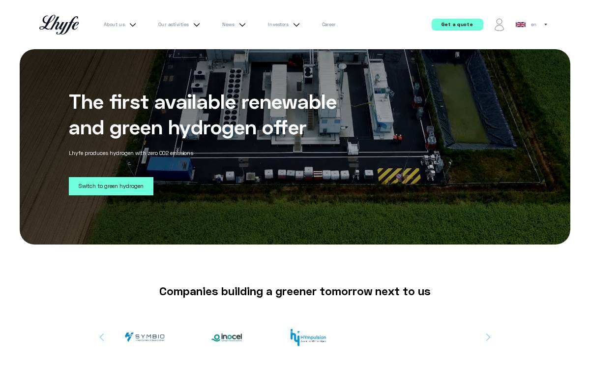 Lhyfe website preview